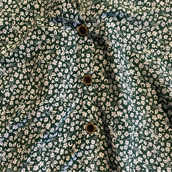 EUC VERONICA BEARD GIZELA BLOUSE & KAIA SKIRT SET IN FOREST GREEN - SIZE 8 - Picture 3 of 16